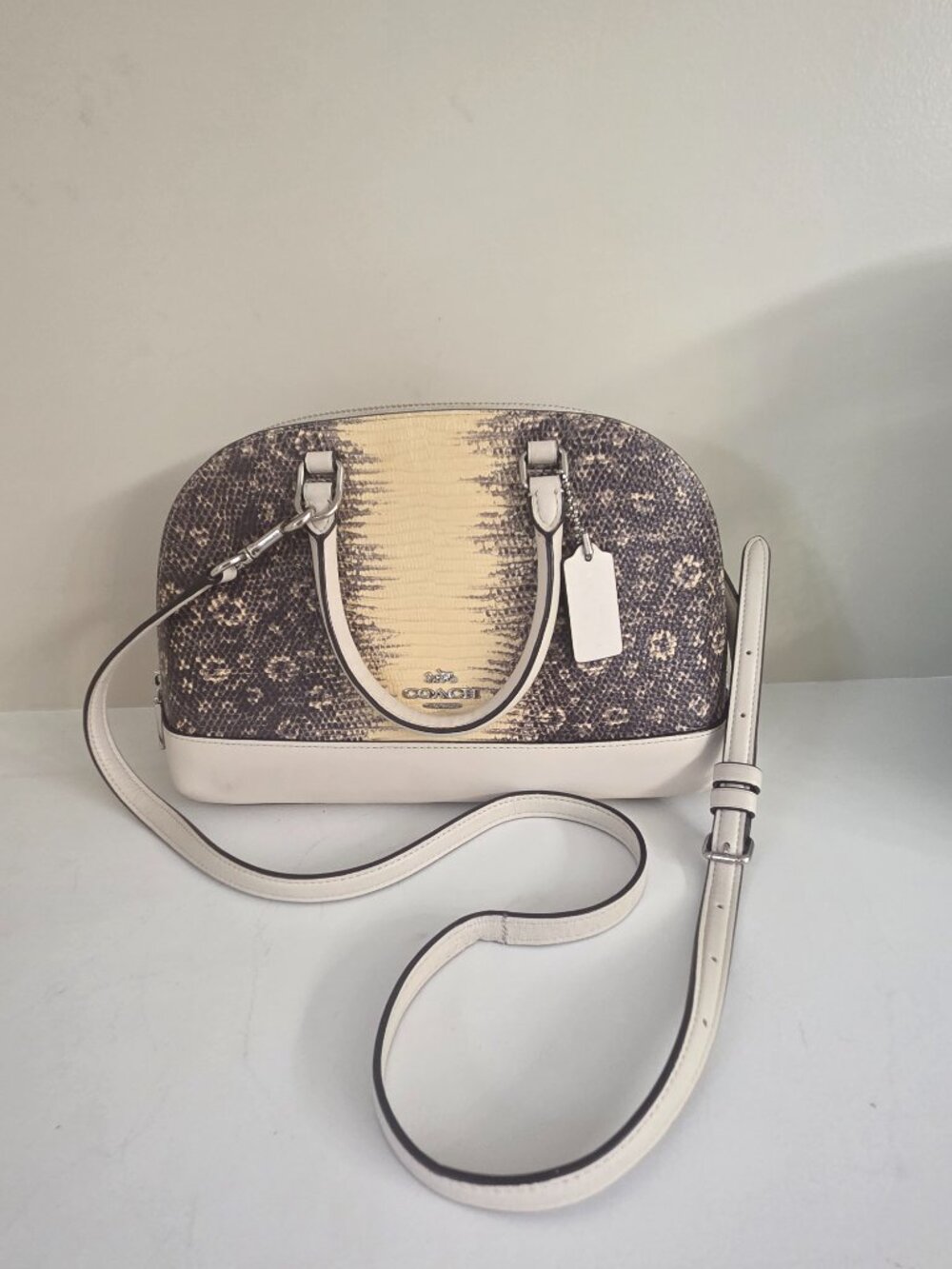Coach Mini Sierra Satchel - snakeskin embossed leather - Picture 4 of 9
